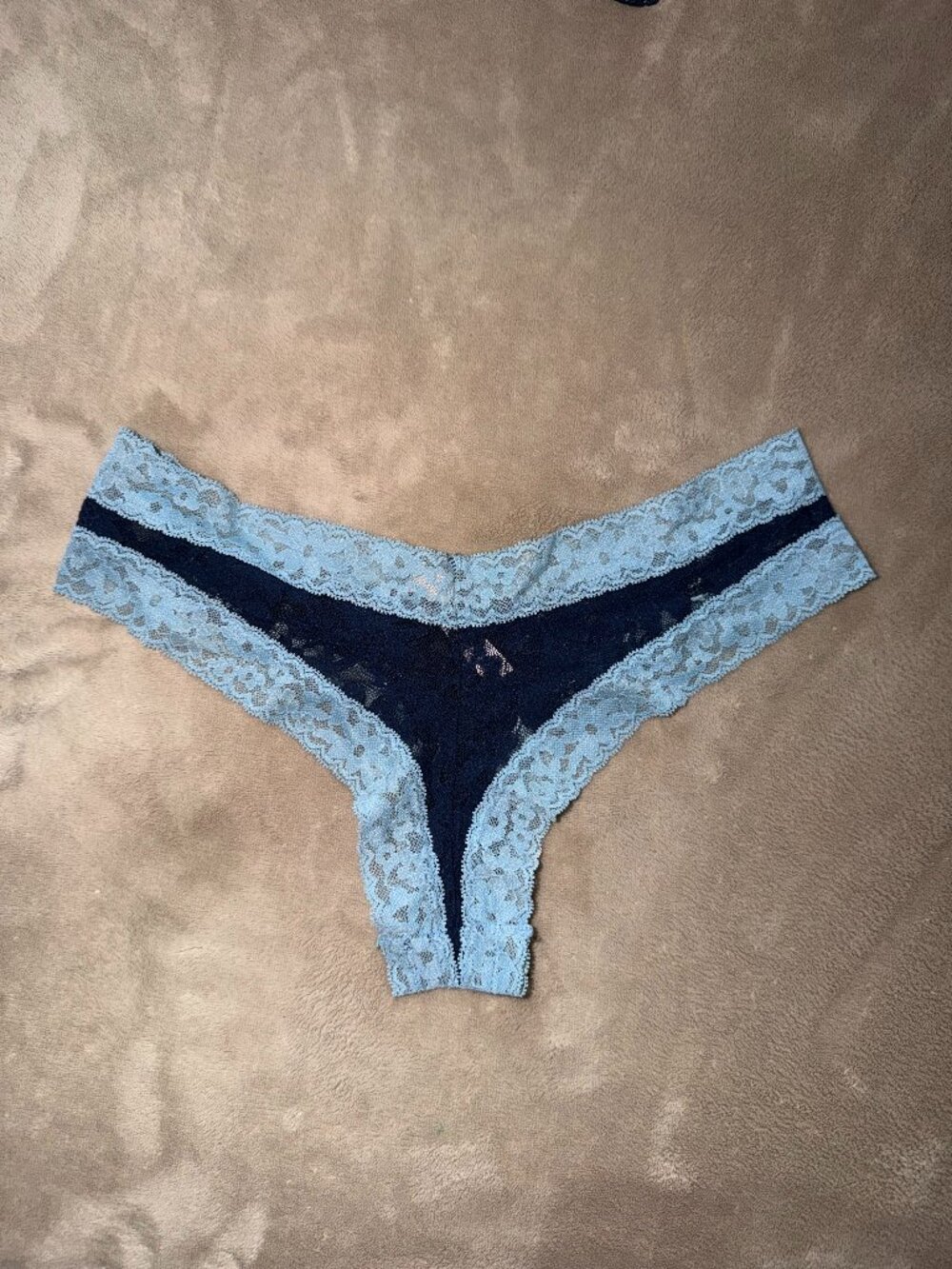 Sexy sheer lace cheeky/thong panties, size S